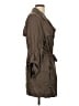 Ann Taylor LOFT 100% Lyocell Brown Trenchcoat Size L - photo 4