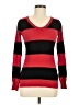 Derek Heart 100% Cotton Stripes Red Pullover Sweater Size M - photo 1