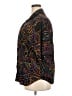 Basic Editions 100% Rayon Print Black 3/4 Sleeve Button-Down Shirt Size 20 (estimated) - photo 5