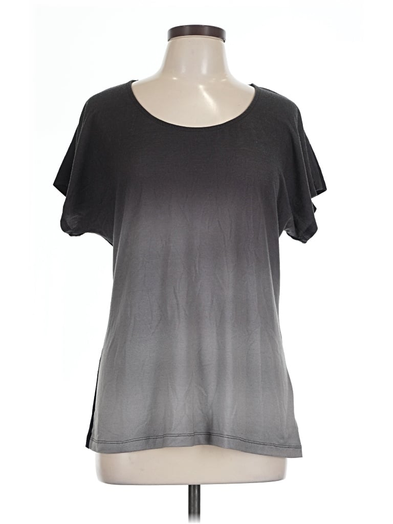 Pre-owned Mountain Hardwear Short Sleeve Top Gray Scoop Neck Tops