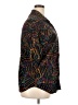 Basic Editions 100% Rayon Print Black 3/4 Sleeve Button-Down Shirt Size 20 (estimated) - photo 4