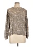 Angels 100% Rayon Gray Long Sleeve Blouse Size L - photo 1