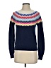 Boden Chevron-herringbone Blue Pullover Sweater Size XS - photo 1