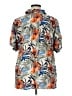 Chico's Tropical Orange Short Sleeve Blouse Size XL (3) - photo 1