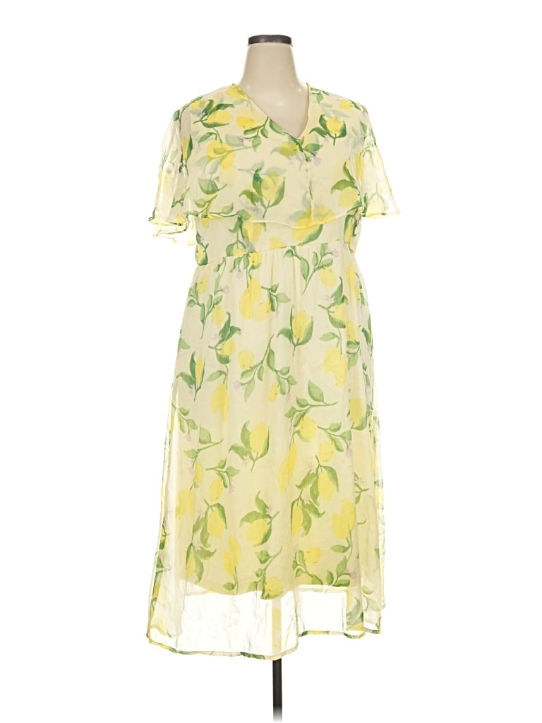 Pre-owned Vero Moda Cocktail Dress In Yellow