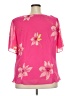 Studio I 100% Polyester Pink Short Sleeve Blouse Size 24W - photo 2