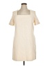 WAYF Solid Ivory Casual Dress Size XL - photo 1