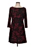 Chaps Burgundy Cocktail Dress Size L (petite) - photo 1