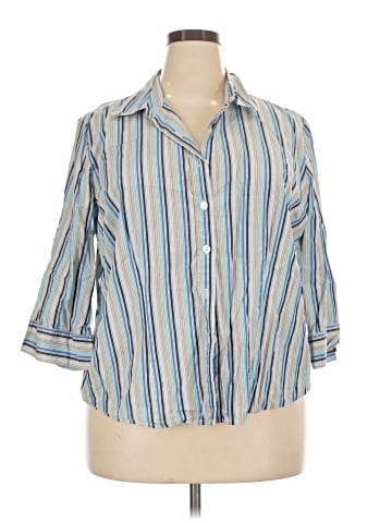 Style&Co 3/4 Sleeve Button-Down Shirt (view 1)