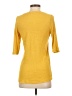 t.la Yellow 3/4 Sleeve Top Size L - photo 2