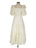Worth 100% Cotton Stars Ivory Casual Dress Size S - photo 2