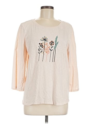 Coldwater Creek 3/4 Sleeve T-Shirt (view 1)