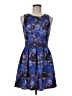 Eight Sixty Print Blue Cocktail Dress Size M - photo 1