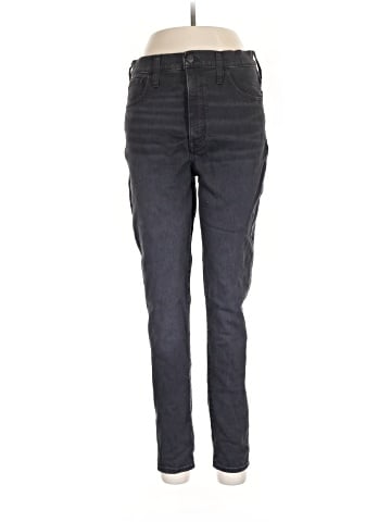 Madewell 11" High-Rise Roadtripper Supersoft Skinny Jeans in Lakedale Wash (view 1)