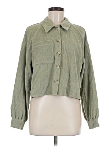 Madewell Knit Corduroy Crop Shirt-Jacket (view 1)