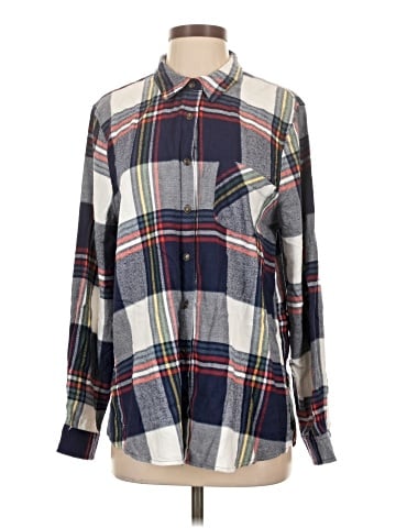 Pink Rose Long Sleeve Button-Down Shirt (view 1)