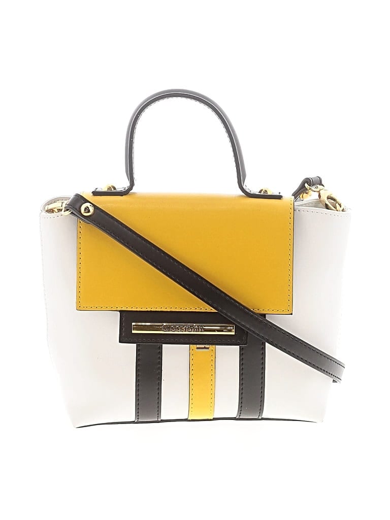 Pre-owned Braccialini Leather Satchel In Yellow