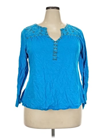 One World 3/4 Sleeve Top (view 1)