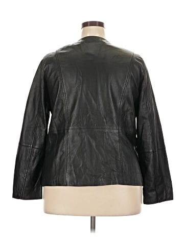 Isaac Mizrahi LIVE! Leather Jacket (view 2)