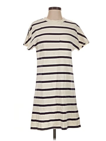 Madewell Tomboy Pocket Tee Dress in Stripe (view 1)