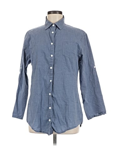 Faded Glory 3/4 Sleeve Button-Down Shirt (view 1)