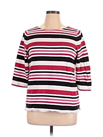 Christopher & Banks 3/4 Sleeve T-Shirt (view 1)