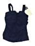 Gottex Solid Blue Swimsuit Top Size 36 waist - photo 1