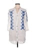 Blue Island 100% Rayon White Kimono Size M - photo 1