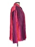 Almost Famous 100% Polyester Color Block Purple Pink Long Sleeve Blouse Size L - photo 4