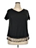 Jonathan Martin Black Short Sleeve Top Size 3X - photo 1