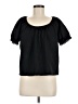 TeXTURE & THREAD Madewell Black Short Sleeve Blouse Size M - photo 1