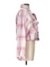 No Comment 100% Polyester Plaid Pink Jacket Size L - photo 4