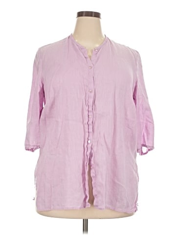 Lily Stanhope 3/4 Sleeve Button-Down Shirt (view 1)