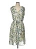 Max Studio 100% Polyester Floral Blue Cocktail Dress Size L - photo 1