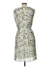 Max Studio 100% Polyester Floral Blue Cocktail Dress Size L - photo 2