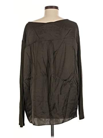 Vince. Long Sleeve Silk Top (view 2)