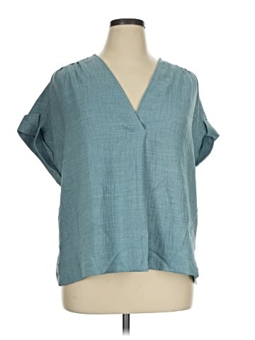 Max Studio Short Sleeve Blouse (view 1)