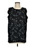 L.L.Bean 100% Polyester Black Sleeveless Blouse Size M - photo 1