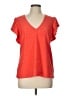 MICHAEL Michael Kors Orange Short Sleeve Top Size L - photo 1