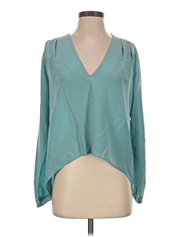 Alexis Long Sleeve Silk Top (view 1)