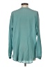 Alexis 100% Silk Teal Long Sleeve Silk Top Size XS - photo 2