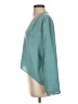 Alexis 100% Silk Teal Long Sleeve Silk Top Size XS - photo 5