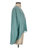 Alexis 100% Silk Teal Long Sleeve Silk Top Size XS - photo 4