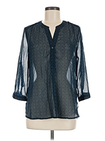 Como Black 3/4 Sleeve Blouse (view 1)