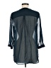 Como Black Blue 3/4 Sleeve Blouse Size M - photo 2