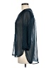 Como Black Blue 3/4 Sleeve Blouse Size M - photo 5