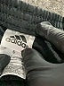 Adidas 100% Polyester Black Track Pants Size 5 - photo 3