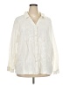 Catherines 100% Cotton Ivory Long Sleeve Blouse Size 4X - photo 1