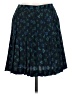 Express 100% Polyester Argyle Blue Casual Skirt Size 9 - photo 1