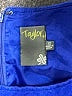 Taylor 100% Cotton Blue Sleeveless Top Size 12 - photo 7
